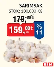 SARIMSAK KG fiyat ve kampanya bilgisi
